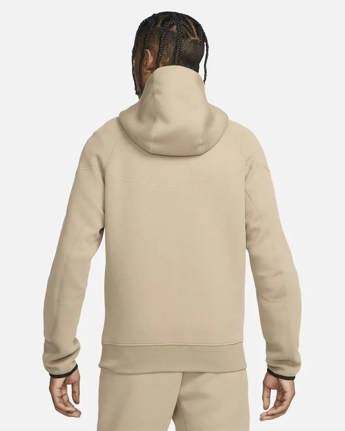 Men Nike Hoodies And Sweatshirts Sportswear Tech Fleece Windrunner Khakiblack