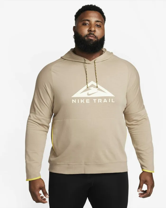 Men Nike Hoodies And Sweatshirts Trail Magic Hour Khakivivid Sulphurcoconut Milk