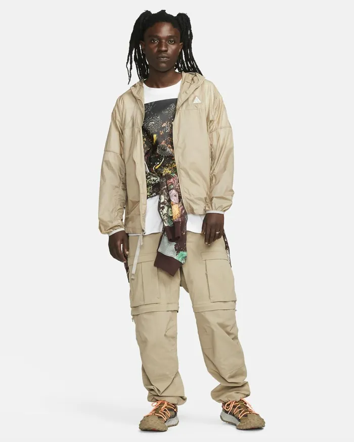 Men Nike Jackets ACG 034Cinder Cone034 Khakisummit White