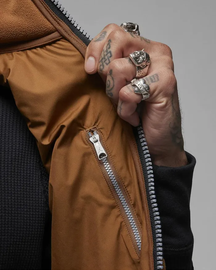 Men Nike Jackets Jordan Essentials Light British Tanlight British Tansail