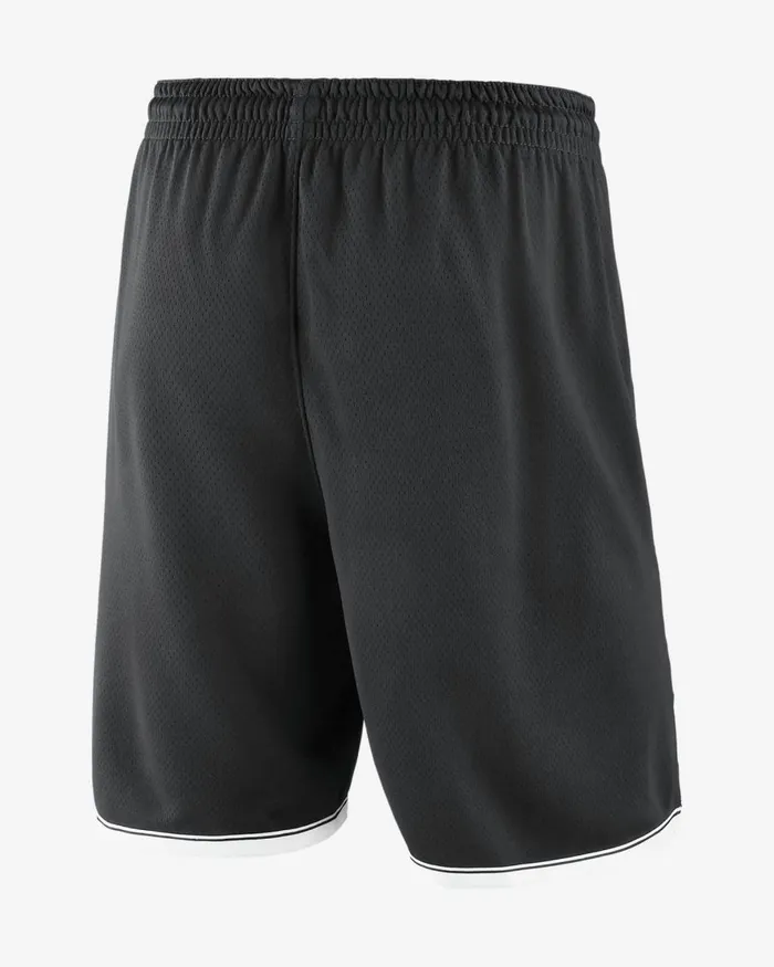 Men Nike Shorts Brooklyn Nets Icon Edition Blackwhite