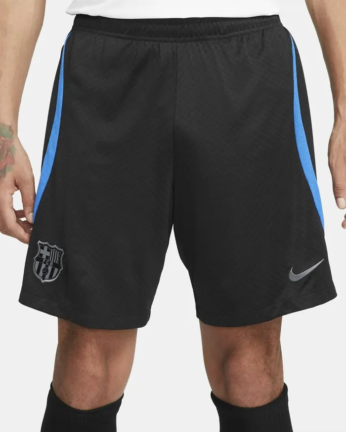 Men Nike Shorts FC Barcelona Strike Blacksignal Bluedark Steel Grey