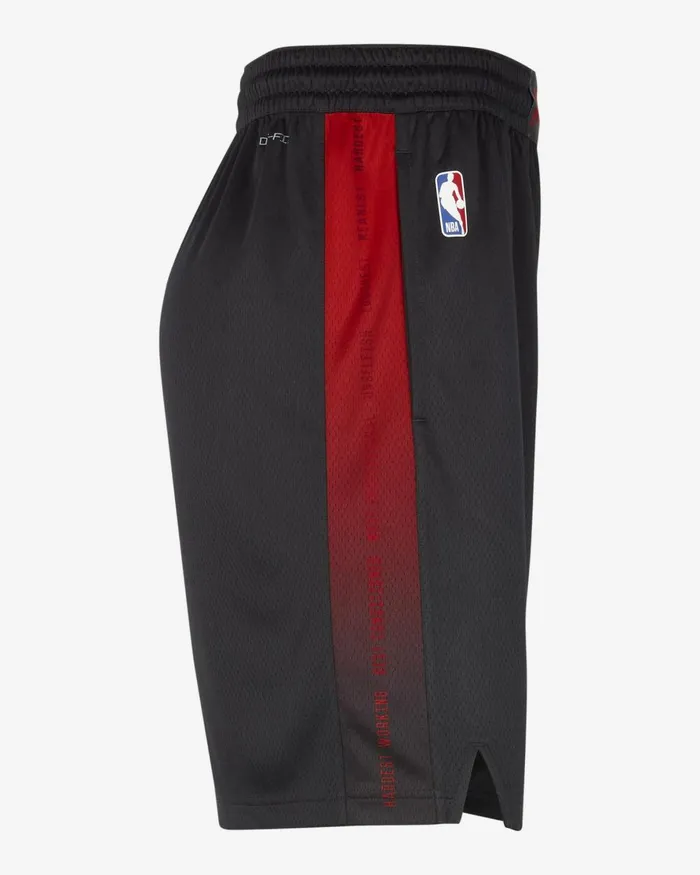 Men Nike Shorts Miami Heat 202324 City Edition Blackuniversity Red