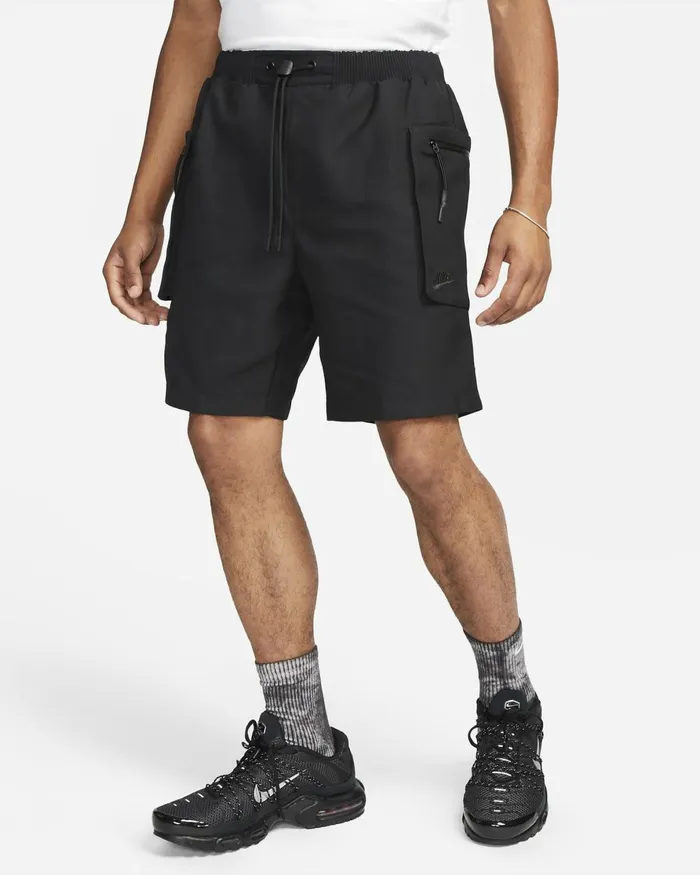 Men Nike Shorts Sportswear Tech Pack Blackblackblack