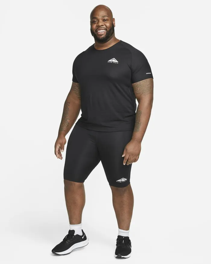 Men Nike Shorts Trail Lava Loops Blackwhite