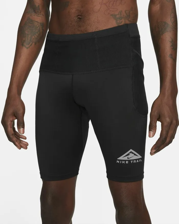 Men Nike Shorts Trail Lava Loops Blackwhite