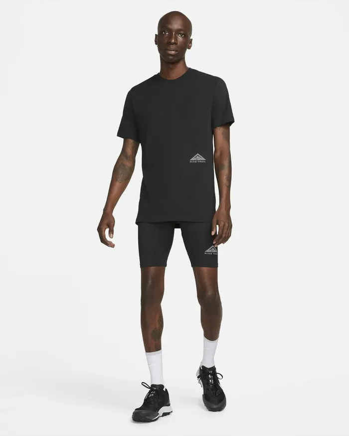 Men Nike Shorts Trail Lava Loops Blackwhite