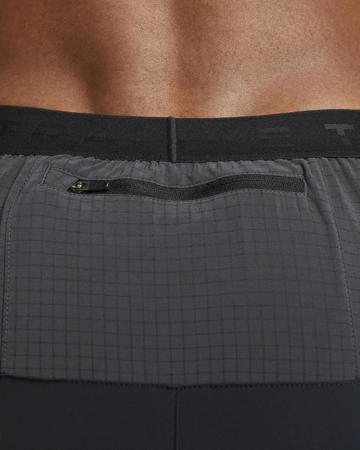 Men Nike Shorts Trail Second Sunrise Blackdark Smoke Greywhite