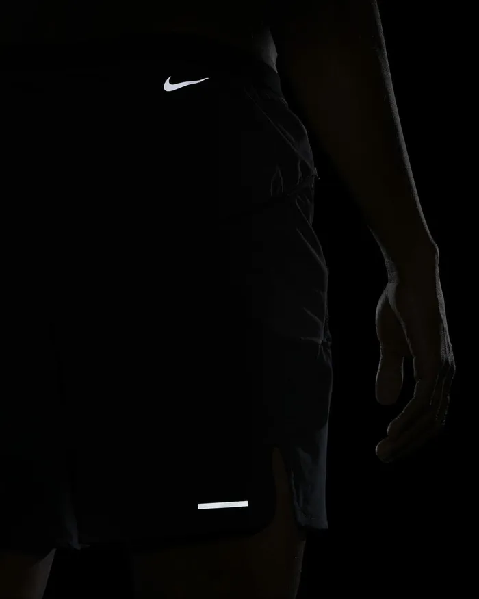 Men Nike Shorts Trail Second Sunrise Blackdark Smoke Greywhite