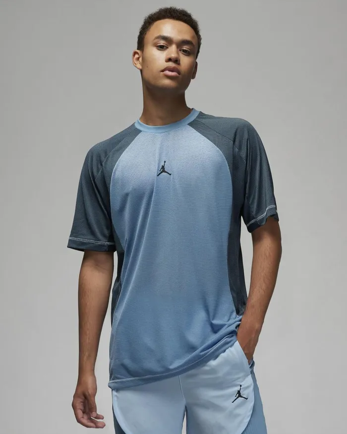 Men Nike Tops And TShirts Jordan DriFIT ADV Sport Royal Tintwork Blueblack