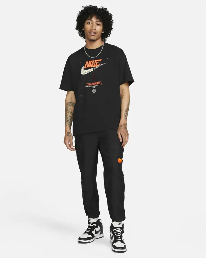 Men Nike Tops And TShirts Sportswear Black