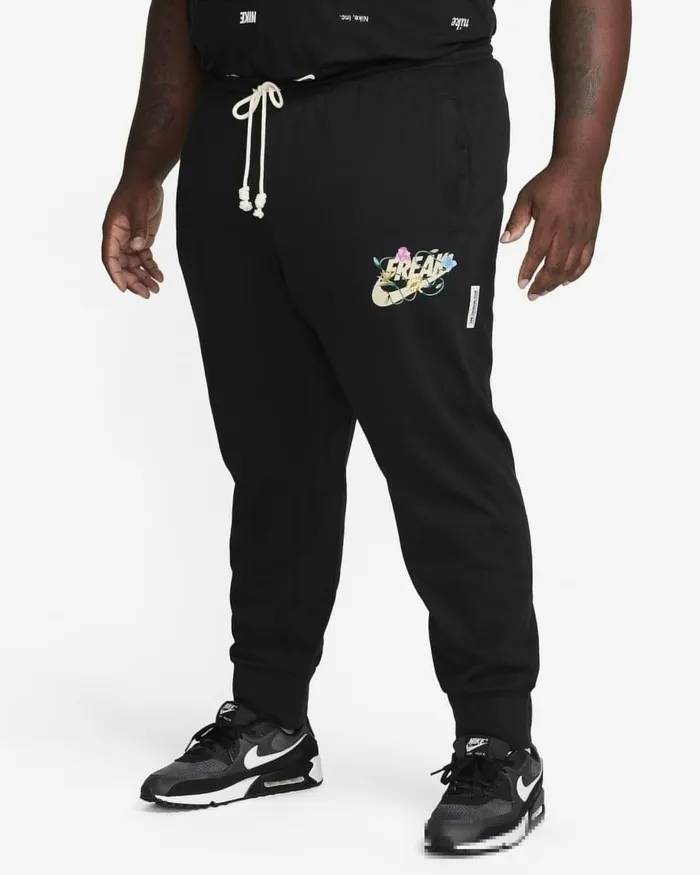 Men Nike Trousers And Tights Giannis Standard Issue Black