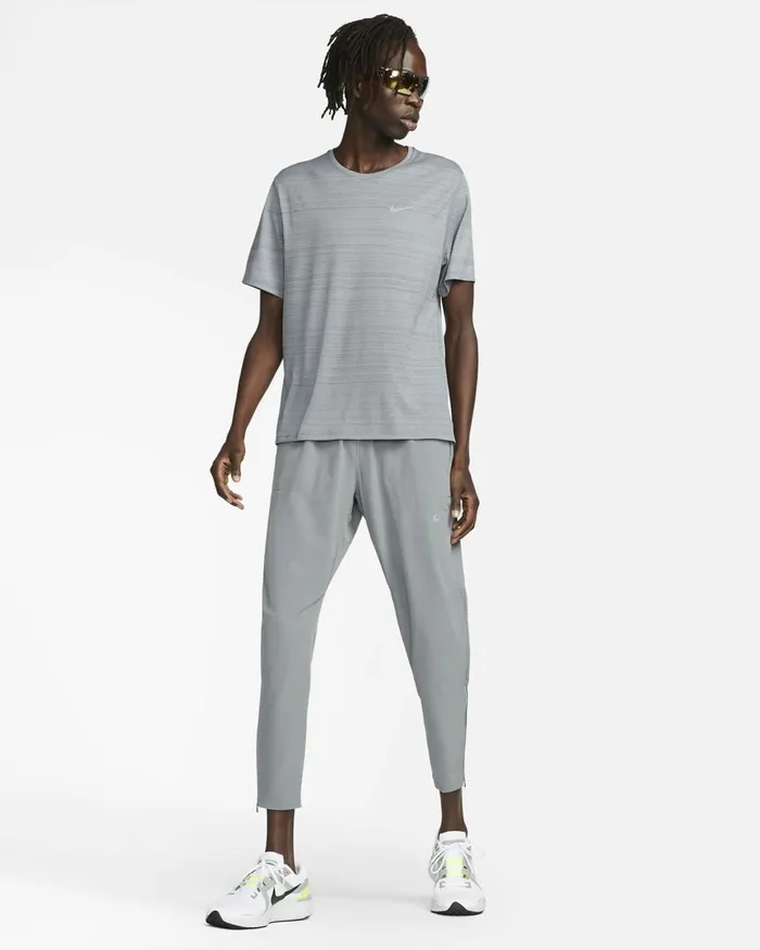 Men Nike Trousers And Tights Phenom Smoke Grey