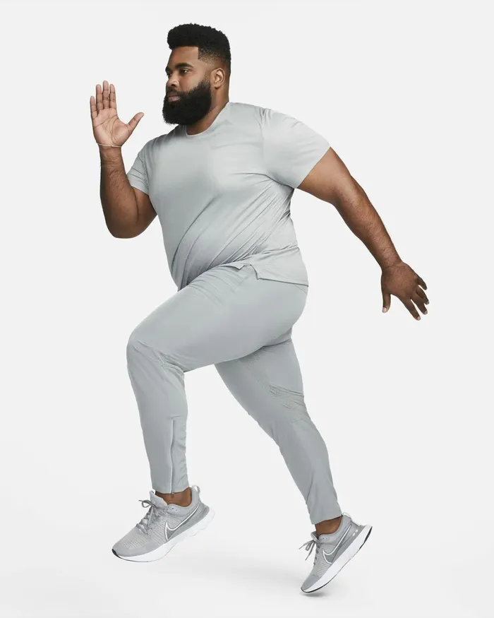 Men Nike Trousers And Tights Phenom Smoke Grey