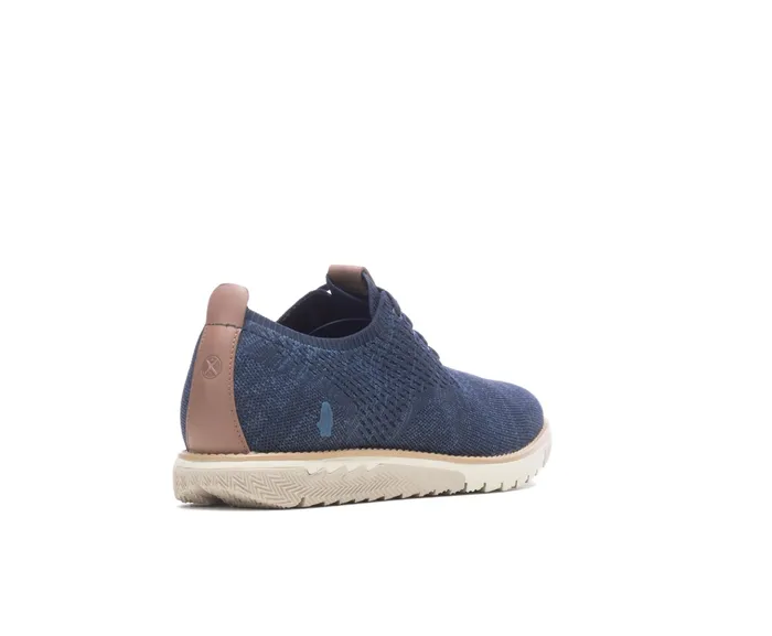 Men Oxfords Hush Puppies Expert Knit Plain Toe Oxford Navy Textile