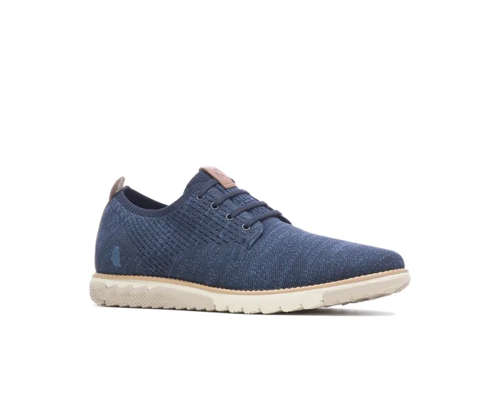 Men Oxfords Hush Puppies Expert Knit Plain Toe Oxford Navy Textile