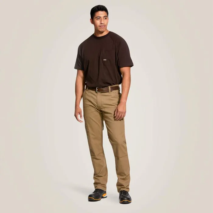 Men Pants and Shorts Ariat Rebar M4 Low Rise DuraStretch Made Tough Double Front Stackable Straight Leg Pant Field Khaki Men Pants and Shorts Ariat Rebar M4 Low Rise DuraStretch Made Tough Double Front Stackable Straight Leg Pant Field Khaki