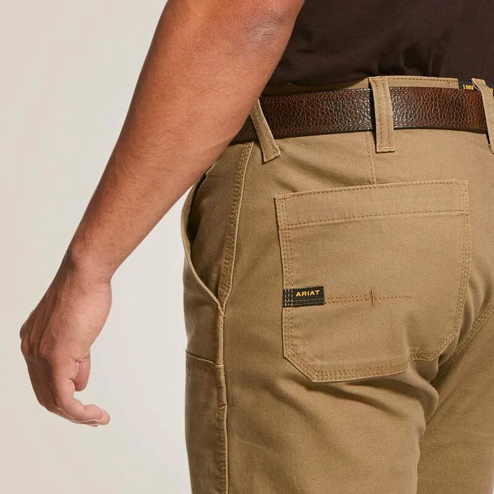 Men Pants and Shorts Ariat Rebar M4 Low Rise DuraStretch Made Tough Double Front Stackable Straight Leg Pant Field Khaki Men Pants and Shorts Ariat Rebar M4 Low Rise DuraStretch Made Tough Double Front Stackable Straight Leg Pant Field Khaki