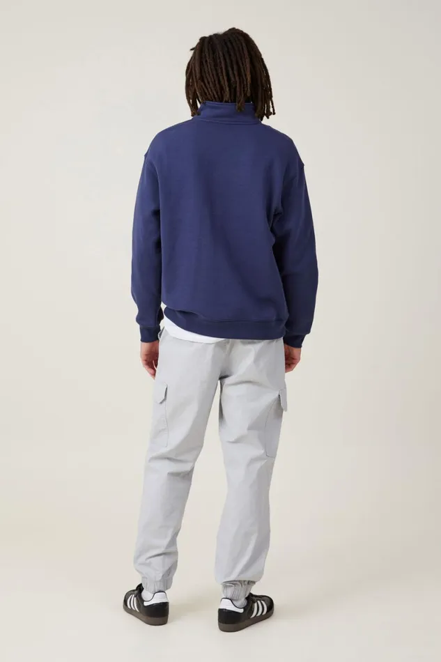 Men Pants Cotton On Ripstop Jogger Ice Grey
