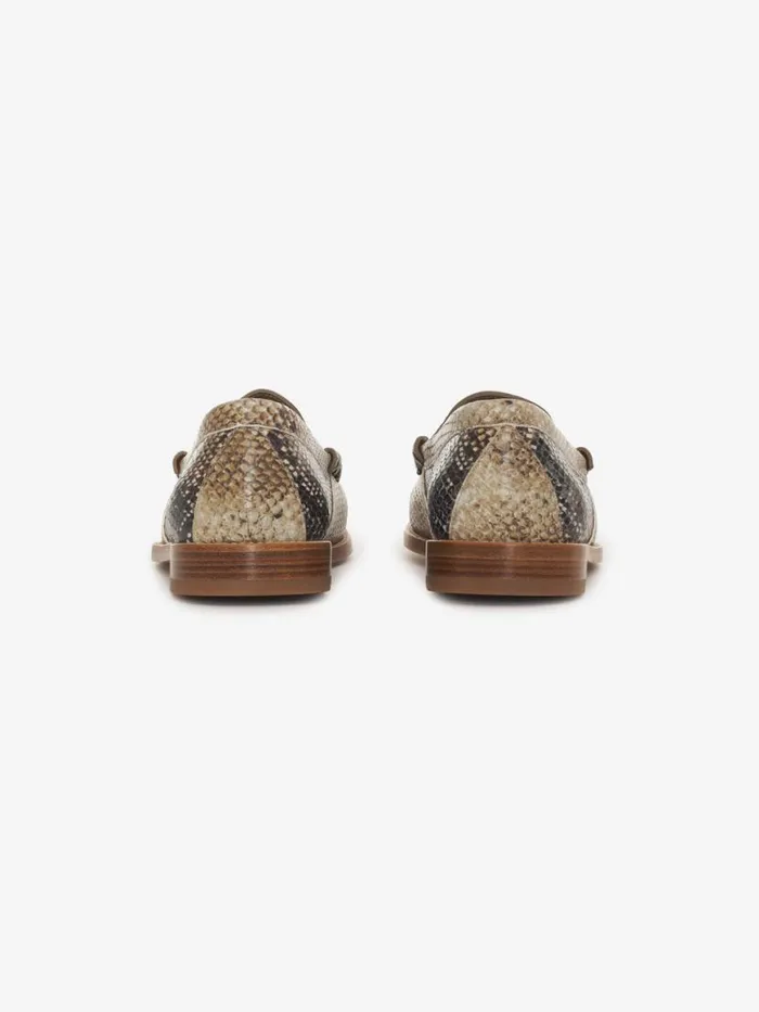 Men Rhude Footwear SNAKESKIN SLIP ON LOAFER Snakeskin