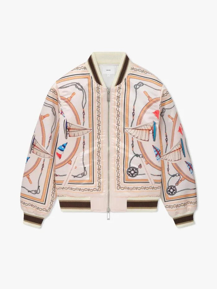 Men Rhude Outerwear NAUTICAL SATIN BOMBER Multi