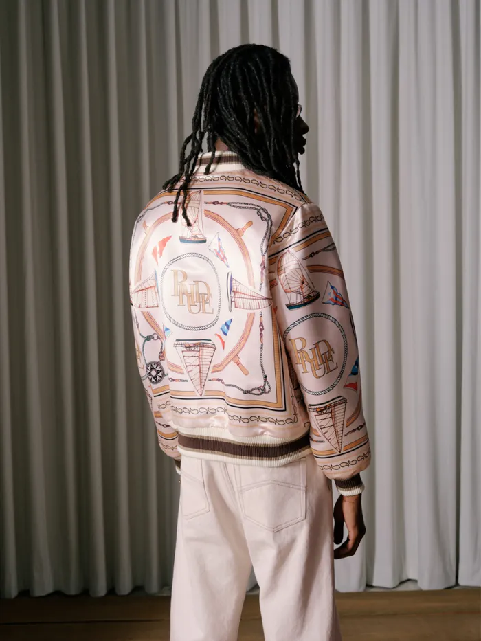 Men Rhude Outerwear NAUTICAL SATIN BOMBER Multi