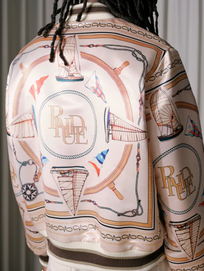 Men Rhude Outerwear NAUTICAL SATIN BOMBER Multi