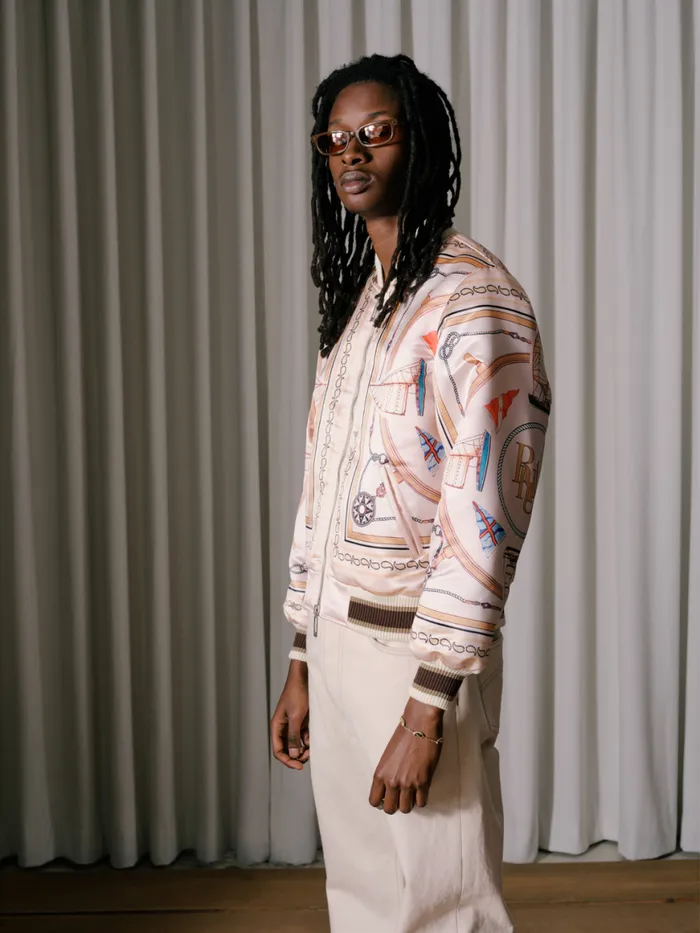 Men Rhude Outerwear NAUTICAL SATIN BOMBER Multi