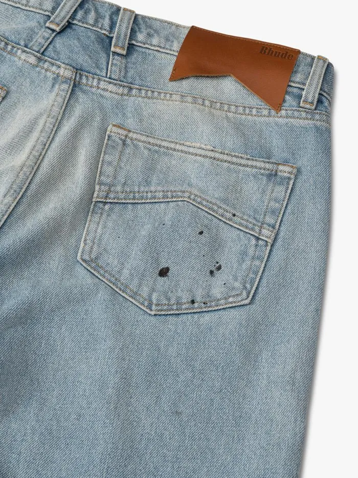 Men Rhude Pants BOXER DENIM Light Indigo