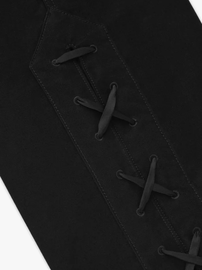 Men Rhude Pants CORDA SKI CARGO Black
