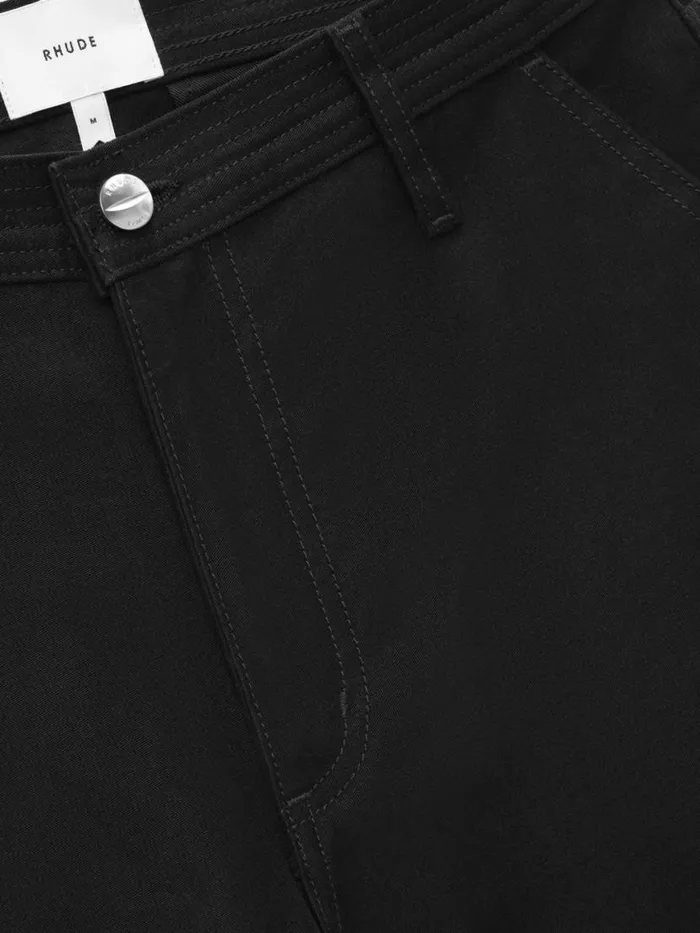 Men Rhude Pants CORDA SKI CARGO Black