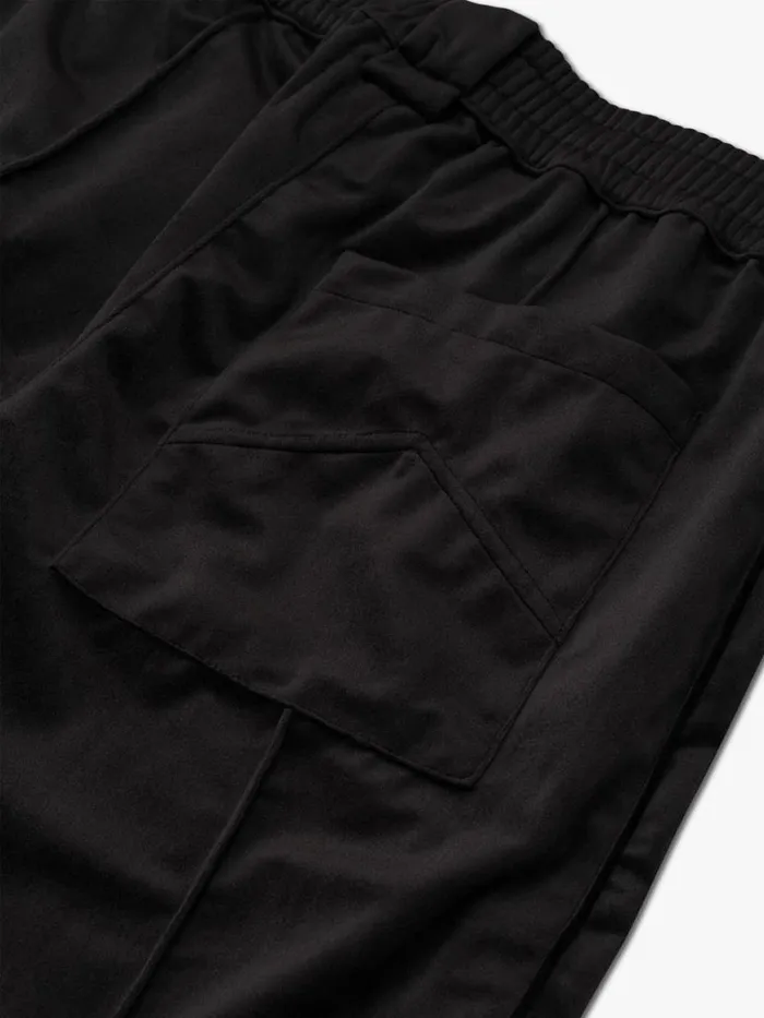 Men Rhude Pants VELVET TRACK PANT Black