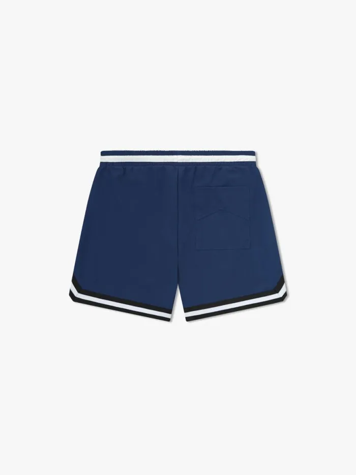 Men Rhude Shorts BASKETBALL SWIM TRUNKS Blueblackwhite