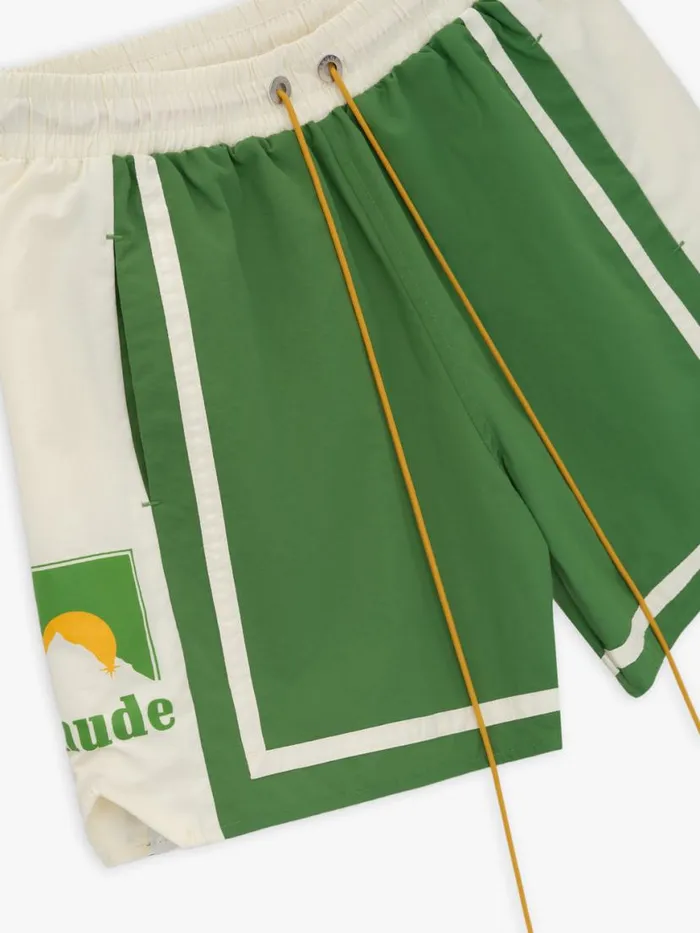 Men Rhude Shorts MOONLIGHT SHORT Greenivory