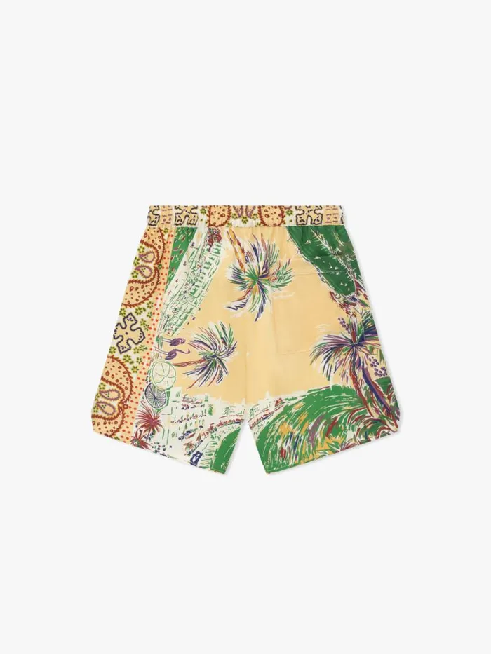 Men Rhude Shorts PALMINA SILK SHORT Multi