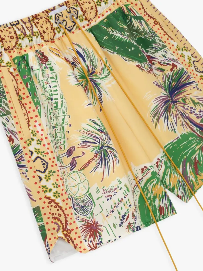 Men Rhude Shorts PALMINA SILK SHORT Multi