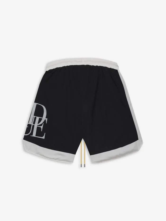 Men Rhude Shorts SIDE LOGO SHORTS Black