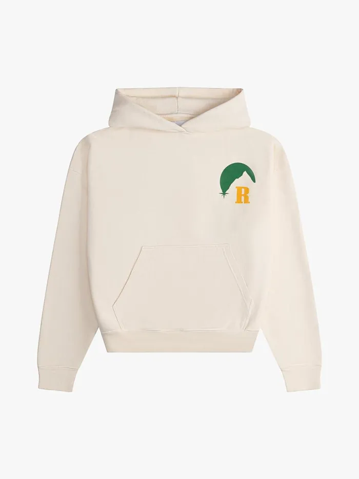 Men Rhude Sweatshirts MOONLIGHT HOODIE Vtg White