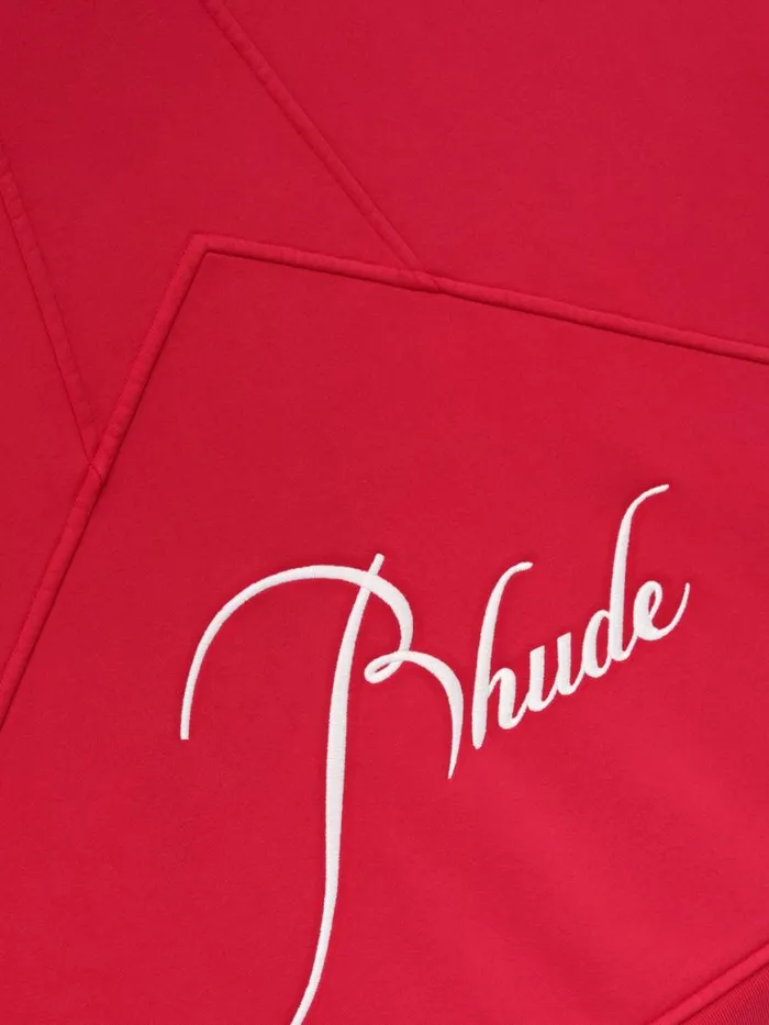 Men Rhude Sweatshirts QUARTER ZIP Vtg Red