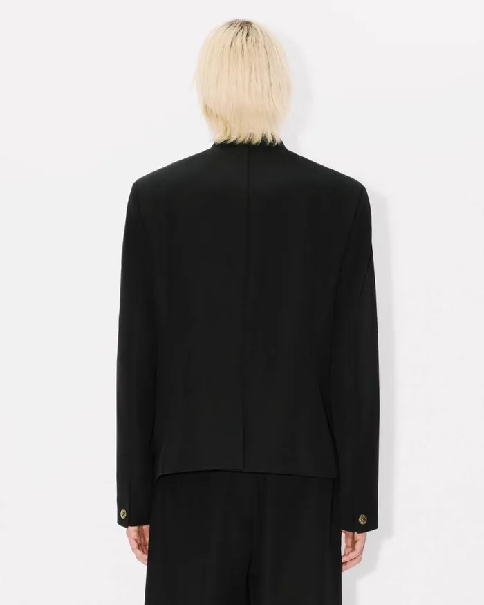 Men School Boy Tailored Jacket Black Kenzo Tailoring