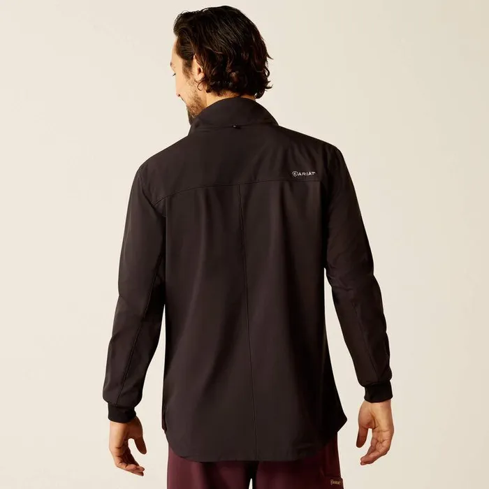 Men Scrubs Ariat Conrad Utility Scrub Jacket Black