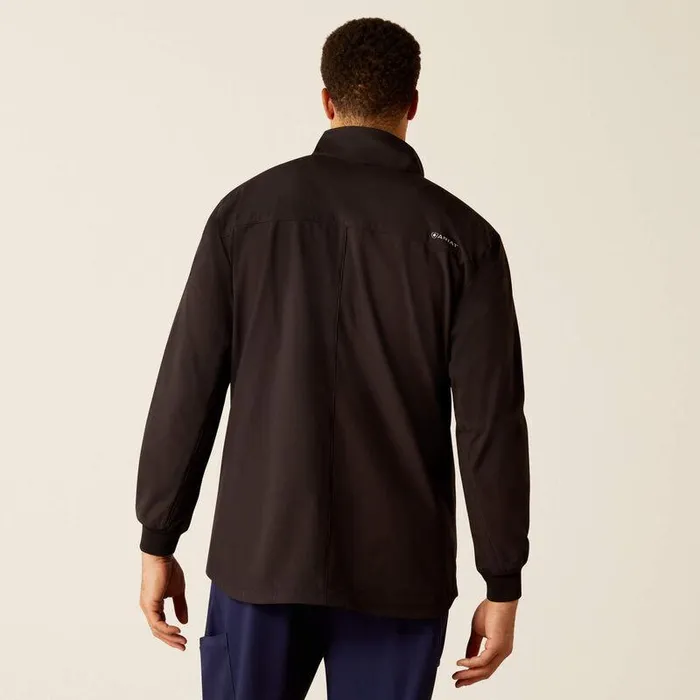 Men Scrubs Ariat Conrad Utility Scrub Jacket Black