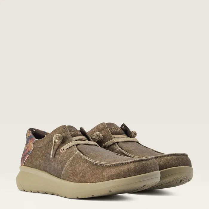 Men Shoes and Sneakers Ariat Hilo Dark Tanand Rust Southwest Print