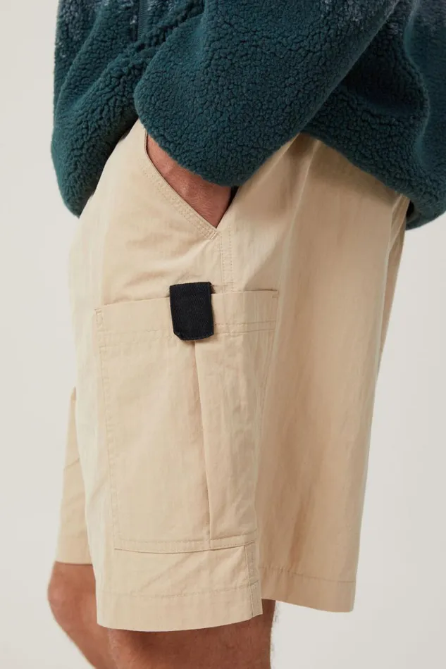 Men Shorts Cotton On Parachute Field Short Stone
