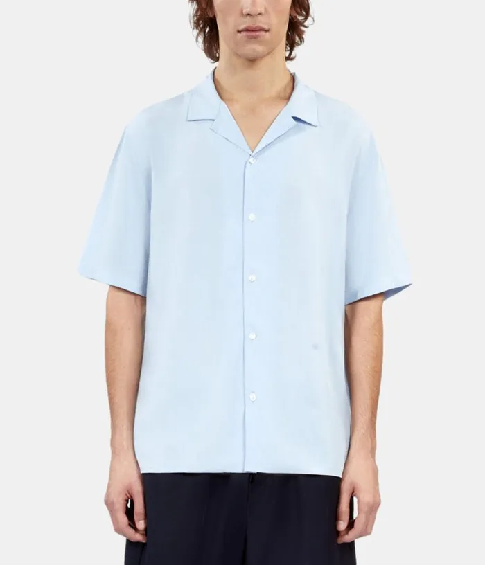 Men Sky Blue Shortsleeved Shirt THE KOOPLES Shirts