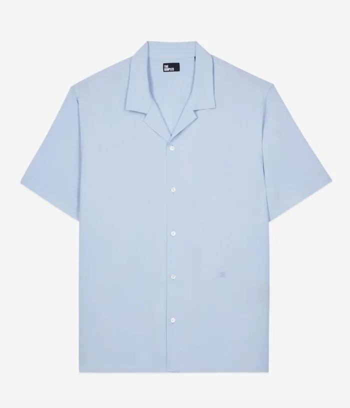 Men Sky Blue Shortsleeved Shirt THE KOOPLES Shirts