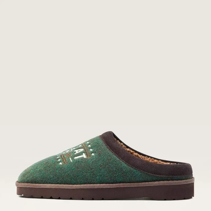 Men Slippers Ariat Ariat 93 Liberty Square Toe Slipper Forest Green