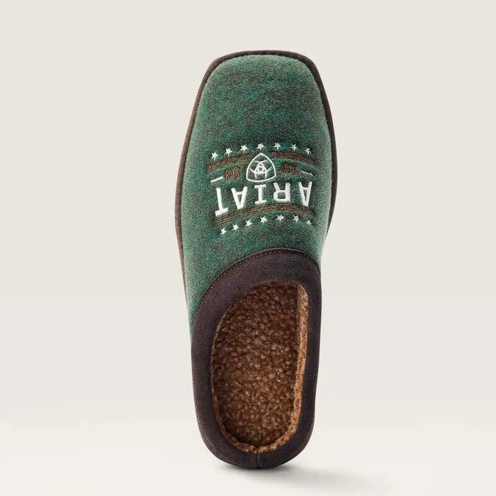 Men Slippers Ariat Ariat 93 Liberty Square Toe Slipper Forest Green