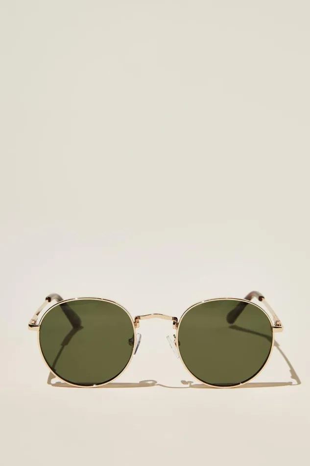 Men Sunglasses Cotton On Bellbrae Polarized Sunglasses Goldtortgreen