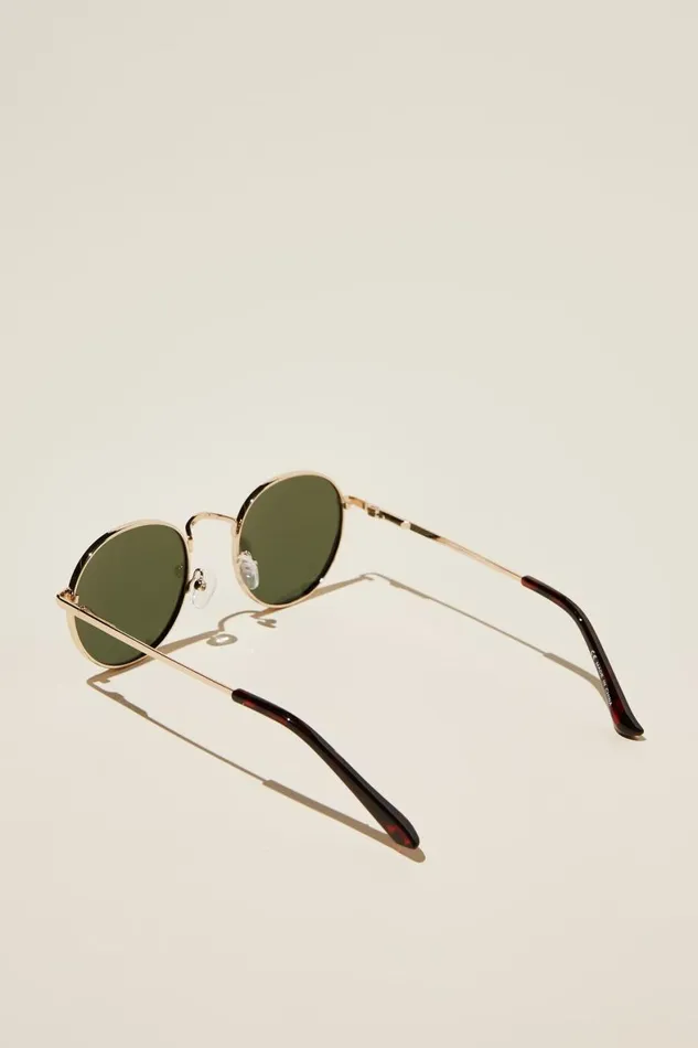 Men Sunglasses Cotton On Bellbrae Polarized Sunglasses Goldtortgreen